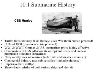 10.1 Submarine History