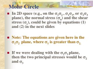 Mohr Circle