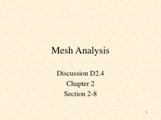 Mesh Analysis