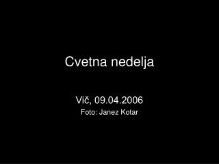 Cvetna nedelja