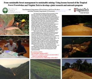 Tom Hammett, Department of Wood Science and Forest Products himal@vt and