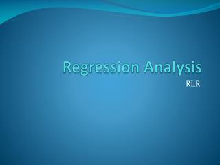 Regression Analysis