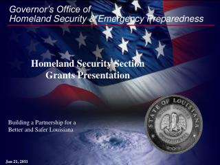 Governor’s Office of Homeland Security &amp; Emergency Preparedness