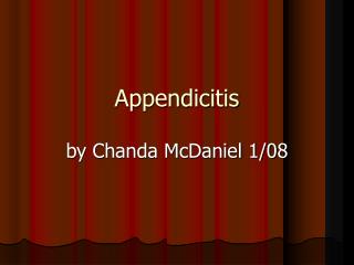 Appendicitis