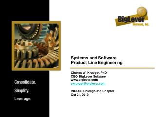 Systems and Software Product Line Engineering
