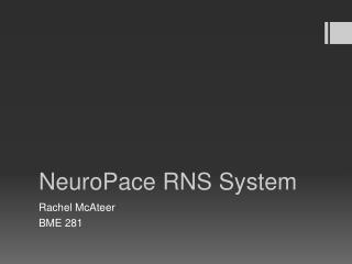 NeuroPace RNS System