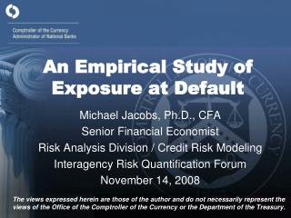 An Empirical Study of Exposure at Default