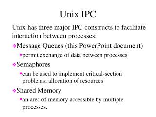 Unix IPC