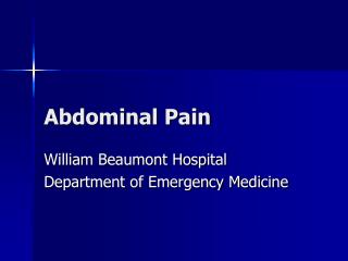 Abdominal Pain