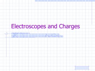 Electroscopes and Charges