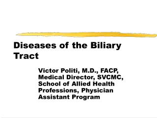 Diseases of the Biliary Tract