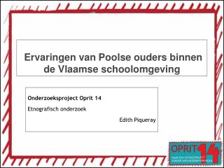 Ervaringen van Poolse ouders binnen de Vlaamse schoolomgeving