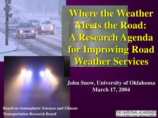 Board on Atmospheric Sciences and Climate Transportation Research Board