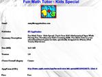 Fun Math Tutor - Kids Special