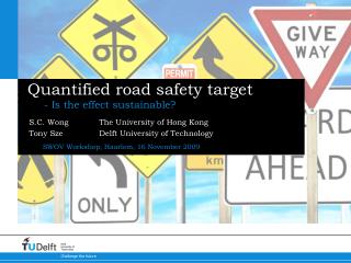 Quantified road safety target