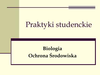 Praktyki studenckie