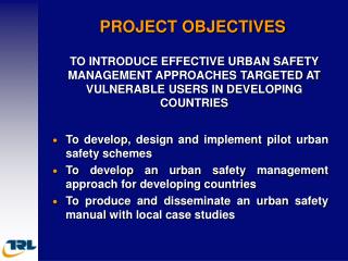 PROJECT OBJECTIVES