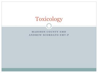 Toxicology