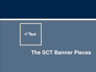 The SCT Banner Pieces