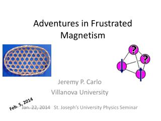 Adventures in Frustrated Magnetism