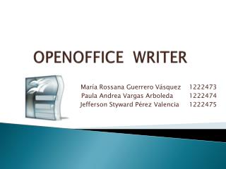 OPENOFFICE WRITER
