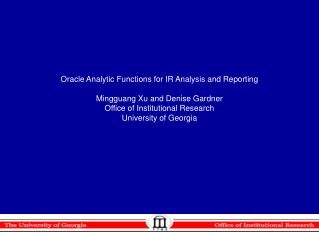 Overview of IR Analysis