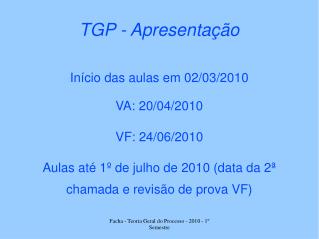 TGP - Apresentação