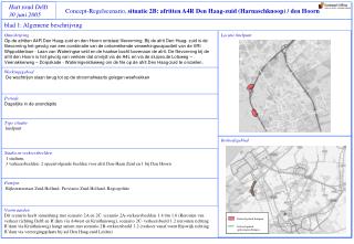 Concept-Regelscenario, situatie 2B: afritten A4R Den Haag-zuid (Harnaschknoop) / den Hoorn