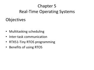 Chapter 5 Real-Time Operating Systems