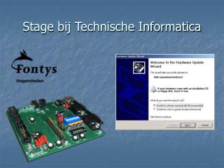 Stage bij Technische Informatica