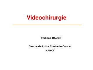 Videochirurgie