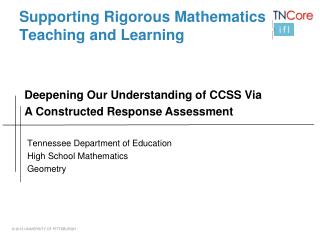 Supporting Rigorous Mathematics Teaching and Learning