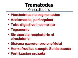 Trematodes Generalidades