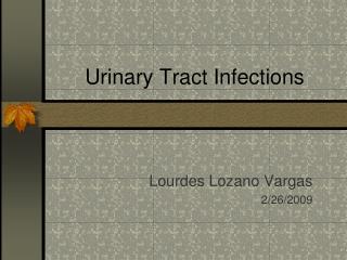 Urinary Tract Infections