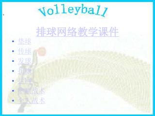 排球网络教学课件