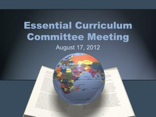 Essential Curriculum Committee Meeting
