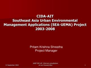 Pritam Krishna Shrestha Project Manager