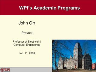 WPI’s Academic Programs