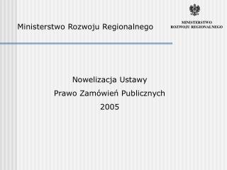 Ministerstwo Rozwoju Regionalnego