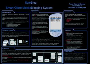 Scm Blog Smart Client Mobile Blogging System