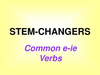 STEM-CHANGERS