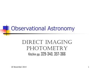 Observational Astronomy