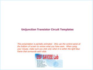 Unijunction Transistor Circuit Templates