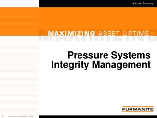 Pressure Systems Integrity Management