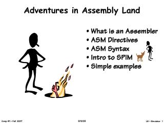 Adventures in Assembly Land