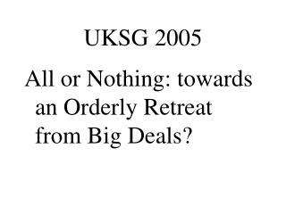 UKSG 2005