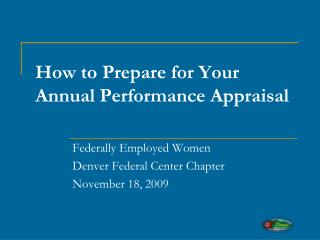 How to Prepare for Your Annual Performance Appraisal