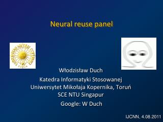 Neural reuse panel