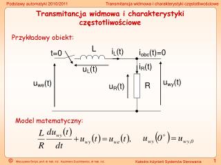 Transmitancja widmowa i charakterystyki częstotliwościowe