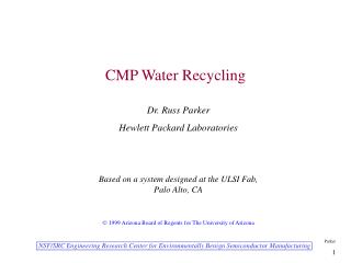 CMP Water Recycling